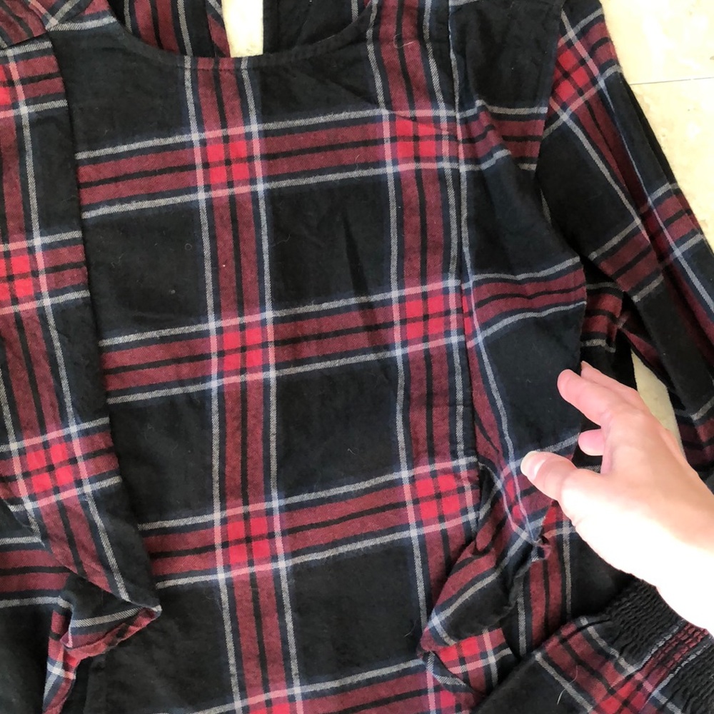 BeachLunchLounge Plaid Ruffle Top - Picture 3 of 3